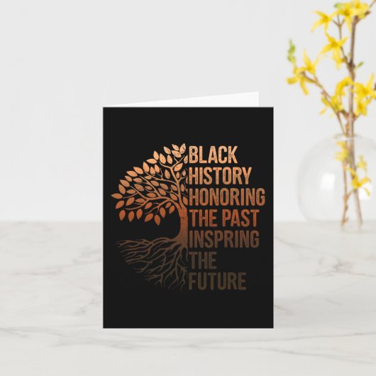 Schwarze Geschichte Monat Ehre Vergangenheit Inspi Karte (Gelbe Blume)