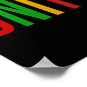 Schwarze Geschichte Monat Einigkeit afrikanischer  Poster (Ecke)