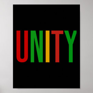 Schwarze Geschichte Monat Einigkeit afrikanischer Poster