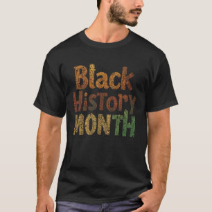 Schwarze Geschichte Monat Einigkeit in Farbe T-Shirt