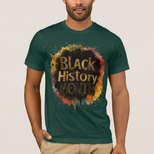 Schwarze Geschichte Monat Einigkeit in Farbe T-Shirt