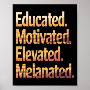 Schwarze Geschichte Monat erzogen motiviert Poster