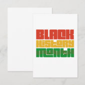 Schwarze Geschichte Monat Es ist mehr als ein Mona Dankeskarte (Vorne/Hinten)