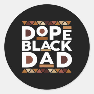Schwarze Geschichte Monat Familie Matching Melanin Runder Aufkleber