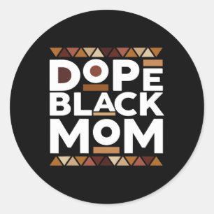 Schwarze Geschichte Monat Familie Matching Melanin Runder Aufkleber