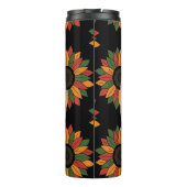 Schwarze Geschichte Monat farbenfrohe Blume Tumble Thermosbecher (Rückseite)