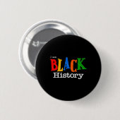 Schwarze Geschichte Monat Faust Frauen Männer Button (Vorne & Hinten)