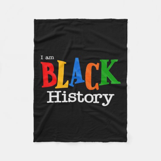 Schwarze Geschichte Monat Faust Frauen Männer Fleecedecke (Vorderseite)