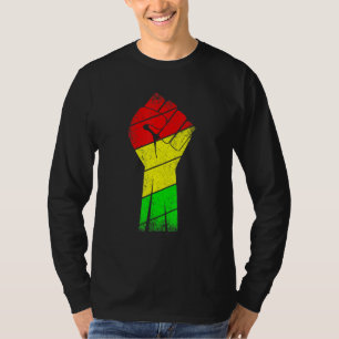 Schwarze Geschichte Monat Faust Frauen Männer Kind T-Shirt