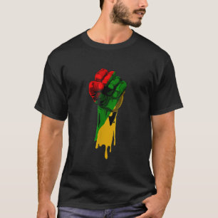 Schwarze Geschichte Monat Faust Frauen Männer Kind T-Shirt