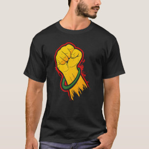 Schwarze Geschichte Monat Faust Frauen Männer Kind T-Shirt