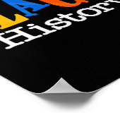 Schwarze Geschichte Monat Faust Frauen Männer Poster (Ecke)