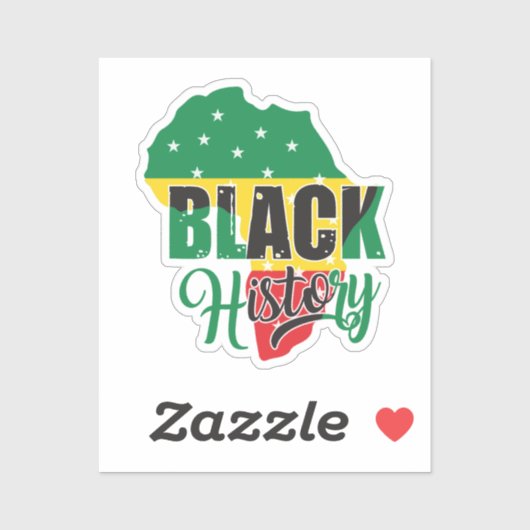 Schwarze Geschichte Monat Februar Melanin Sista Br Aufkleber (Blatt)