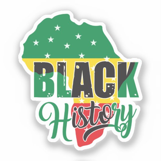 Schwarze Geschichte Monat Februar Melanin Sista Br Aufkleber (Vorderseite)