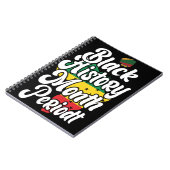 Schwarze Geschichte Monat Februar Melanin Sista Br Notizblock (Linke Seite)