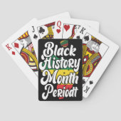 Schwarze Geschichte Monat Februar Melanin Sista Br Spielkarten (Rückseite)