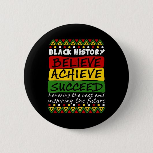 Schwarze Geschichte Monat Feier Afrikanischer Amer Button (Vorderseite)