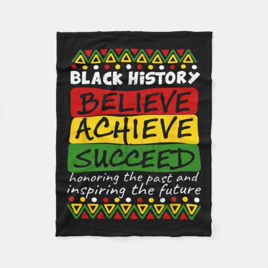 Schwarze Geschichte Monat Feier Afrikanischer Amer Fleecedecke (Vorderseite)