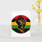 Schwarze Geschichte Monat feiern gemeinsam aufstei Karte (Gelbe Blume)