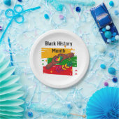 Schwarze Geschichte Monat feiern gemeinsam aufstei Pappteller (Party)