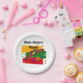 Schwarze Geschichte Monat feiern gemeinsam aufstei Pappteller (Party)