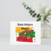 Schwarze Geschichte Monat feiern gemeinsam aufstei Postkarte (Stehend Vorderseite)