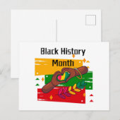 Schwarze Geschichte Monat feiern gemeinsam aufstei Postkarte (Vorne/Hinten)
