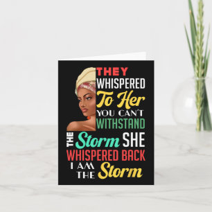 Schwarze Geschichte Monat Frau Girl Storm African Karte