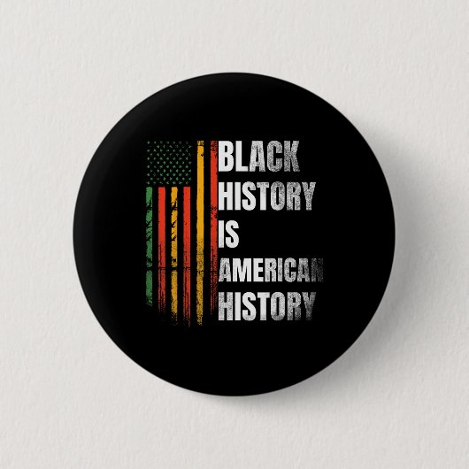 Schwarze Geschichte Monat Frauen Afrikanische Flag Button (Vorderseite)