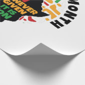 Schwarze Geschichte Monat Freiheit wird nie gegebe Geschenkpapier (Ecke)