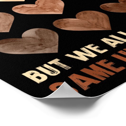 Schwarze Geschichte Monat gleichen Herzens in afri Poster (Ecke)