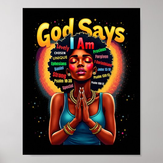 Schwarze Geschichte Monat Gott sagt, ich sei Junet Poster (Vorne)