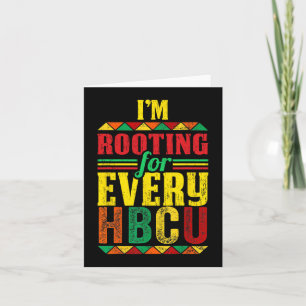 Schwarze Geschichte Monat ich bin Rooting für jede Karte
