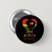 Schwarze Geschichte Monat ist meine Valentine Schw Button (Vorne & Hinten)