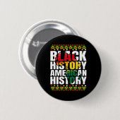 Schwarze Geschichte Monat Kulturerbe Button (Vorne & Hinten)