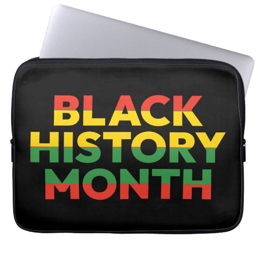 Schwarze Geschichte Monat Laptop-Sieb 13 Zoll Laptopschutzhülle (Vorderseite)