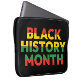 Schwarze Geschichte Monat Laptop-Sieb 15 Zoll Laptopschutzhülle (Vorne Rechts)