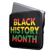 Schwarze Geschichte Monat Laptop-Sieb 15 Zoll Laptopschutzhülle (Vorderseite Links)