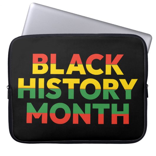 Schwarze Geschichte Monat Laptop-Sieb 15 Zoll Laptopschutzhülle (Vorderseite)