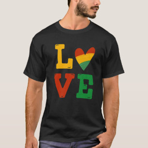 Schwarze Geschichte Monat Liebe Afrika Afrikanisch T-Shirt