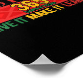 Schwarze Geschichte Monat Live Es lernt es zu mach Poster (Ecke)