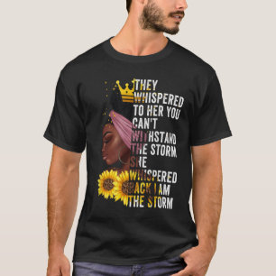 Schwarze Geschichte Monat Mädchen Afrikanerin Afro T-Shirt