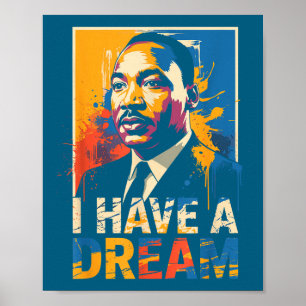 Schwarze Geschichte Monat Martin hat Traum Luther Poster