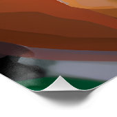 Schwarze Geschichte Monat Melanin Girl Magic König Poster (Ecke)