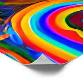 Schwarze Geschichte Monat Melanin Girl Magic König Poster (Ecke)