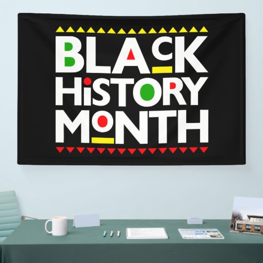 Schwarze Geschichte Monat Melanin Männer Frauen Ki Banner (Messe)