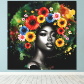 Schwarze Geschichte Monat Melanin Männer Frauen Ki Leinwanddruck (Insitu (Holzboden))