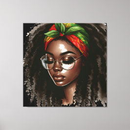 Schwarze Geschichte Monat Melanin Männer Frauen Ki Leinwanddruck