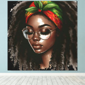 Schwarze Geschichte Monat Melanin Männer Frauen Ki Leinwanddruck (Insitu (Holzboden))