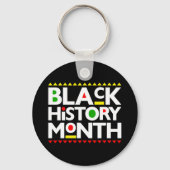 Schwarze Geschichte Monat Melanin Männer Frauen Ki Schlüsselanhänger (Vorderseite)